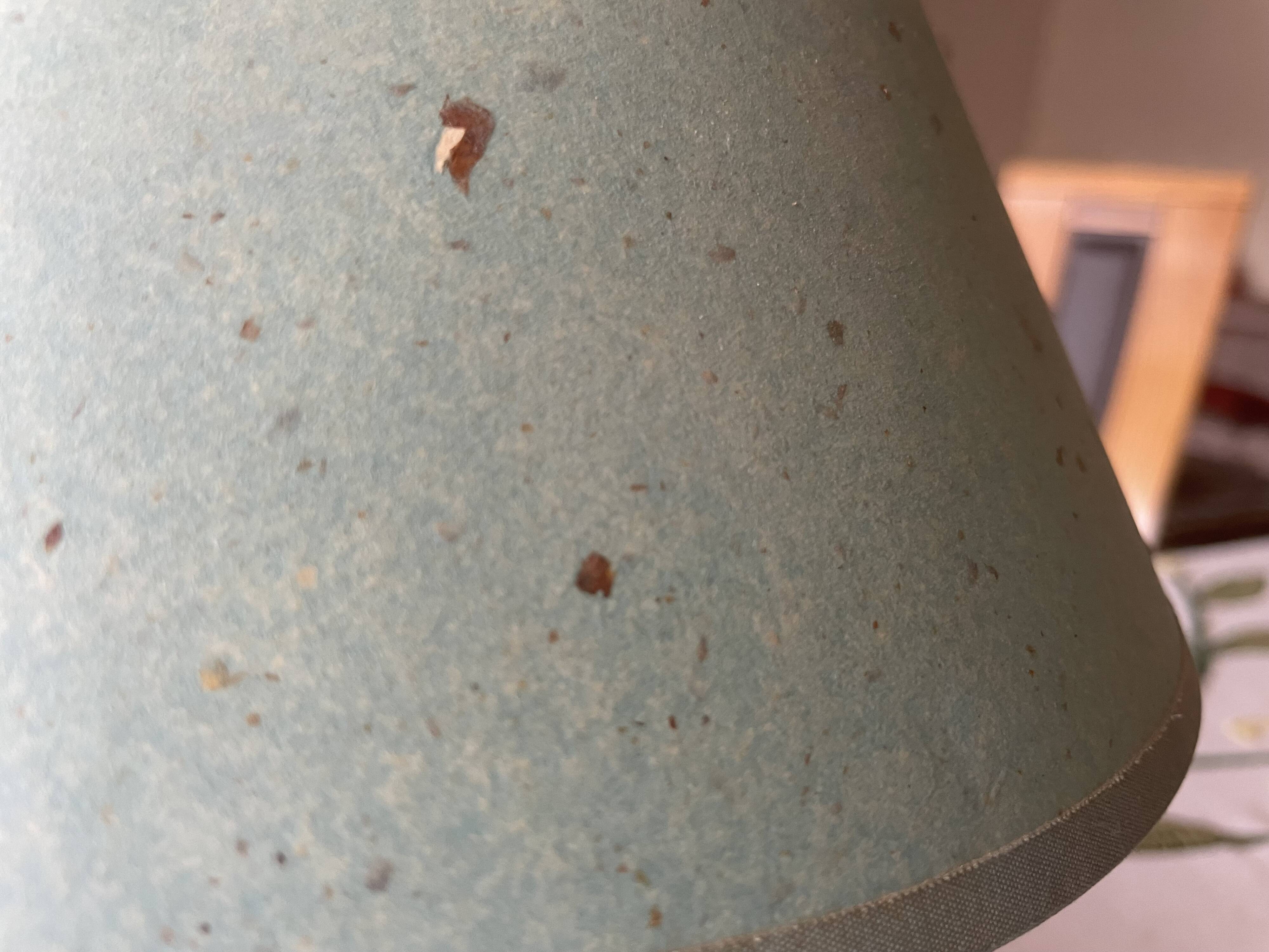 Lampe boule en bois années 70