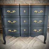 Commode arbalète noire