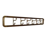 Vintage Art-Deco brass Wall Coat Rack France, 1940s