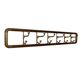 Vintage Art-Deco brass Wall Coat Rack France, 1940s