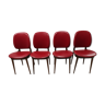 Suite de 4 chaises Baumann années 1960