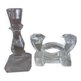 Crystal candle holder