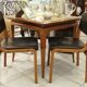 Paire de chaises 1950/60 cuir et bois