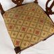 Fauteuil de coin à dossier lyre, vers 1900