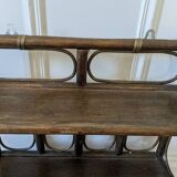 Pair of rattan shelves