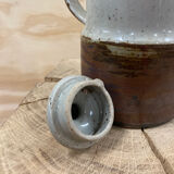 Japanese teapot in gray and brown stoneware