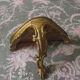 Golden wood console