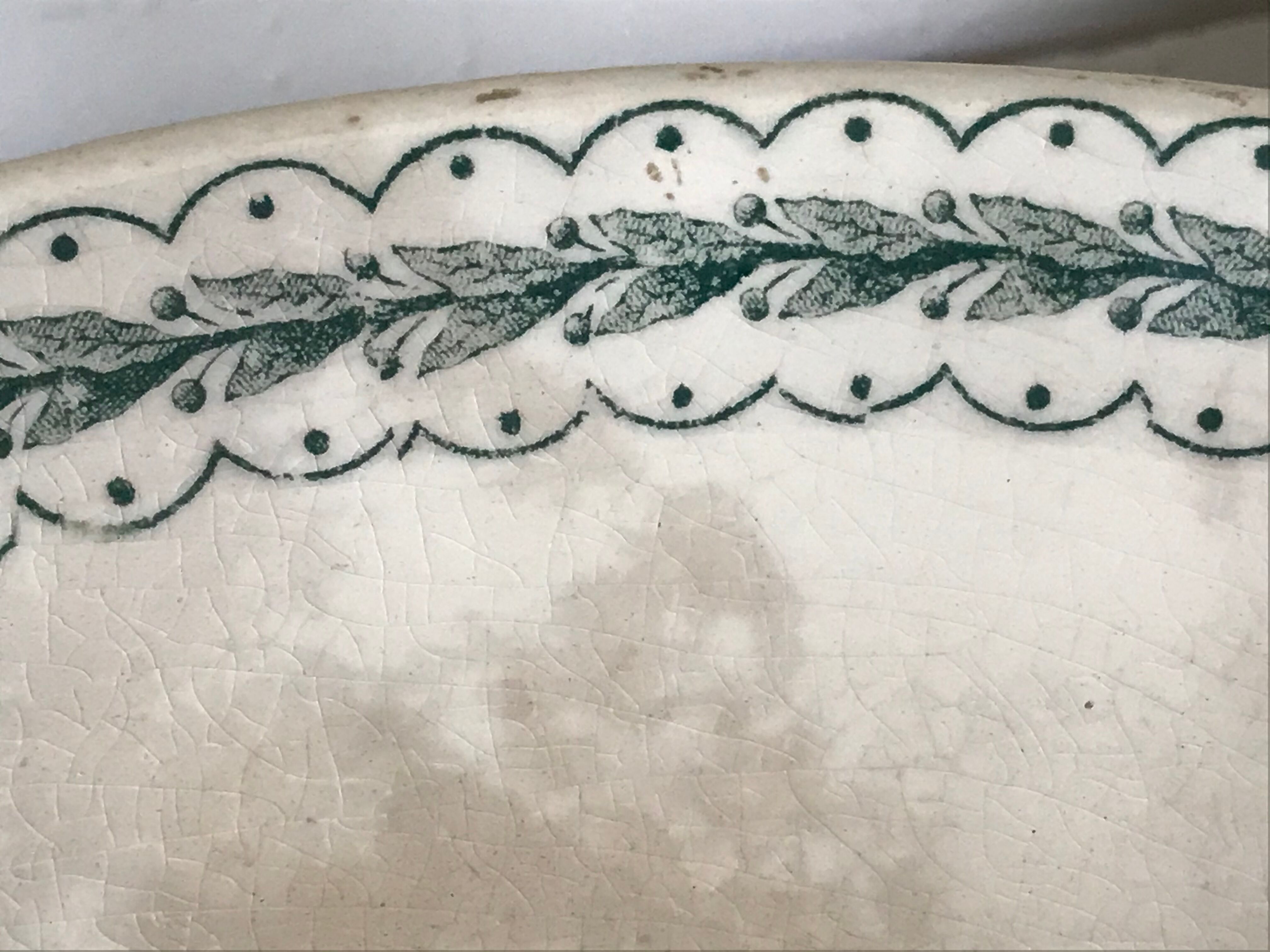 Ancient dish Émile Bourgeois