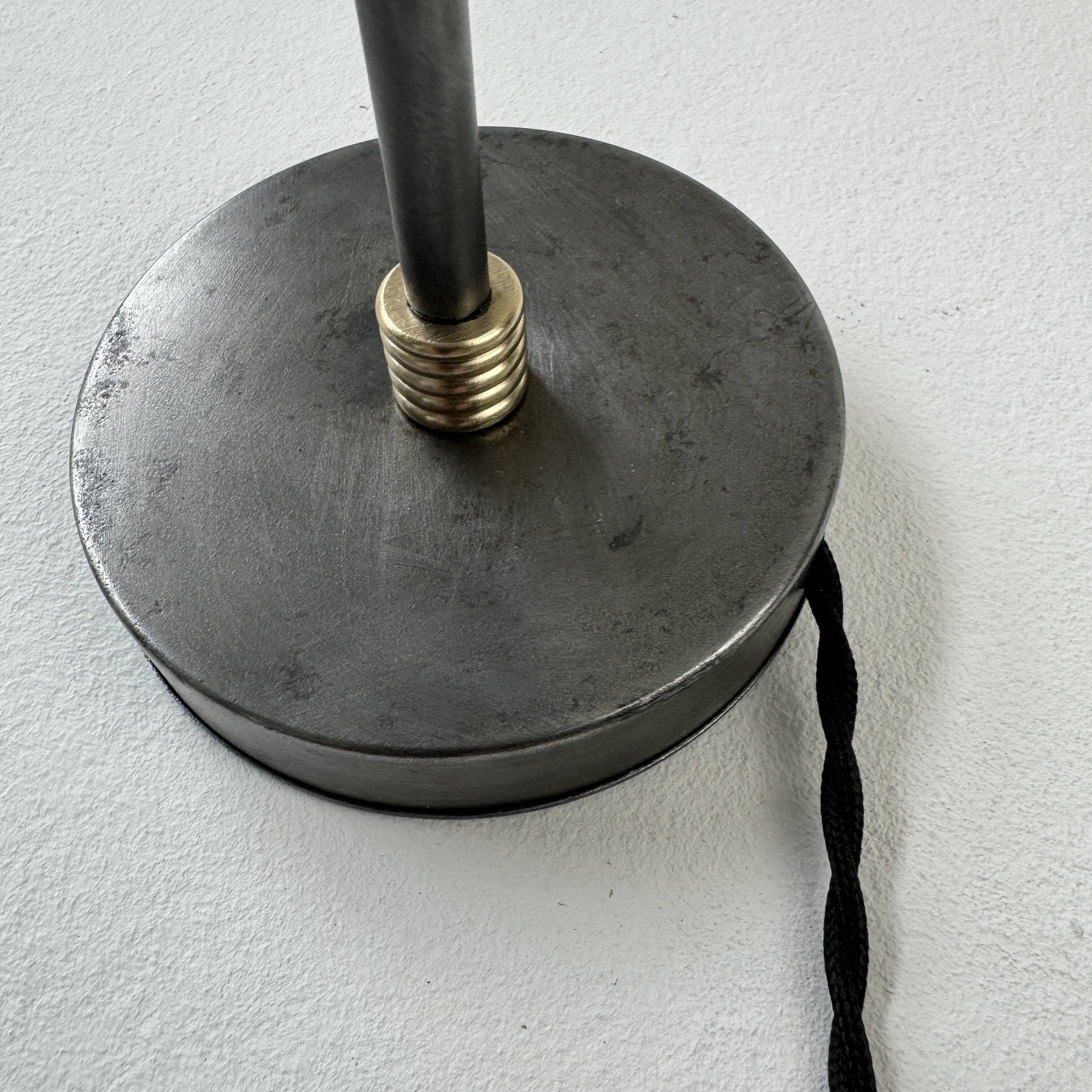 Old small vintage opaline table lamp