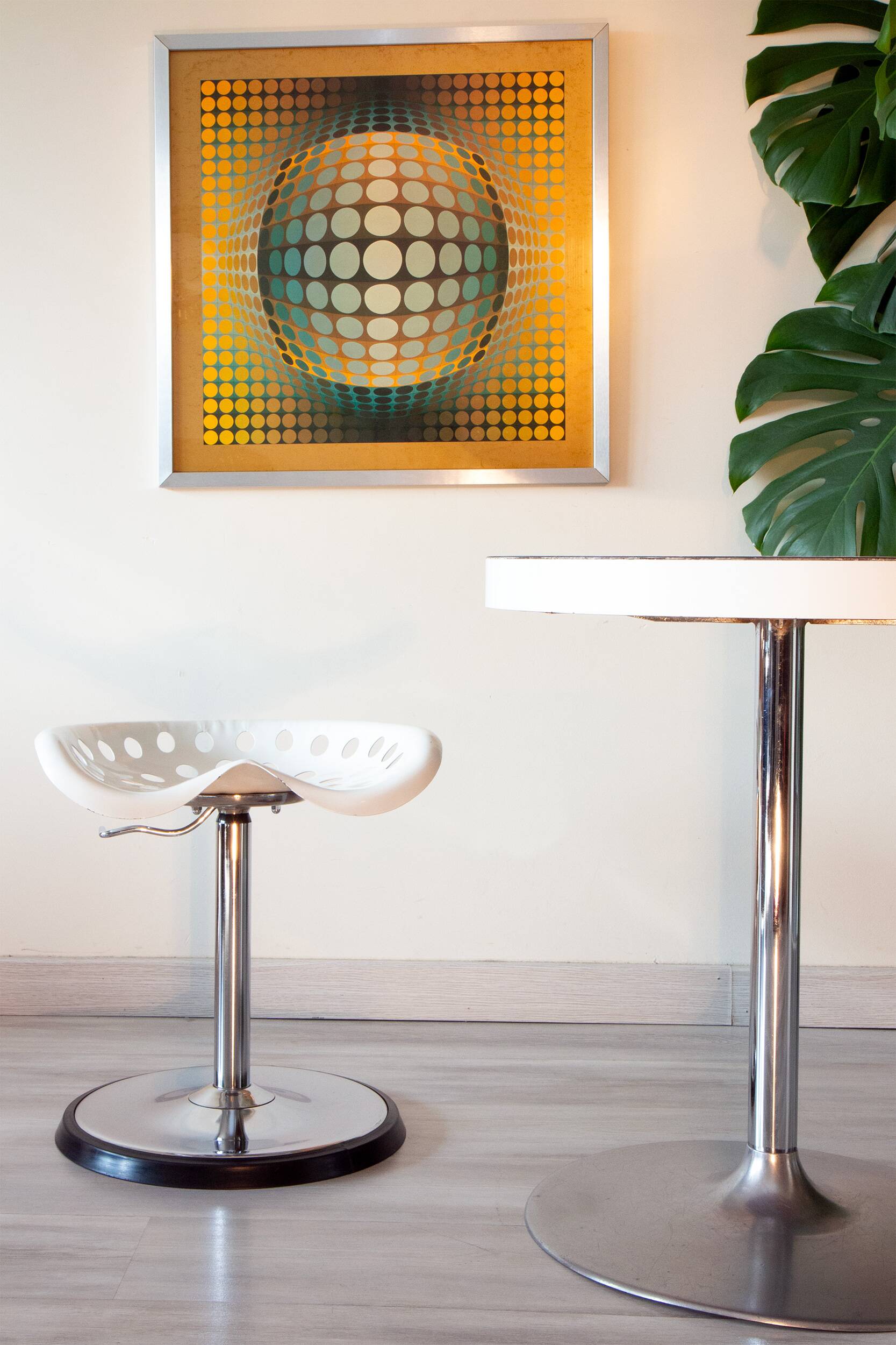 Etienne Fermigier telescopic stool for Mirima, 1972