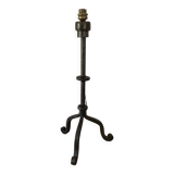 Brutalist wrought iron lamp base