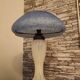 Mushroom lamp 1990 white and blue