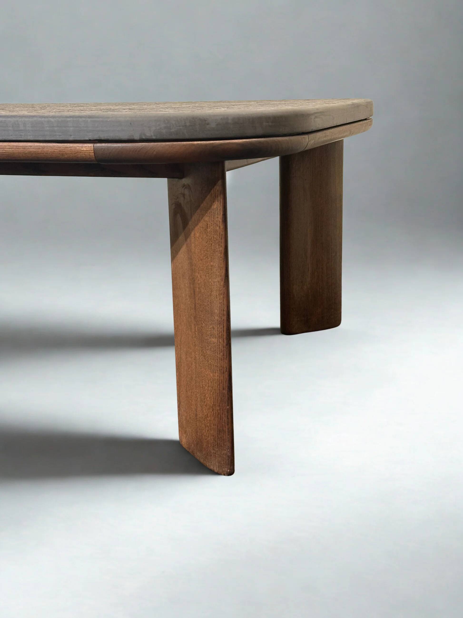 Brutalist slate coffee table