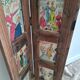 Wooden screen with vintage haute couture images or for photos