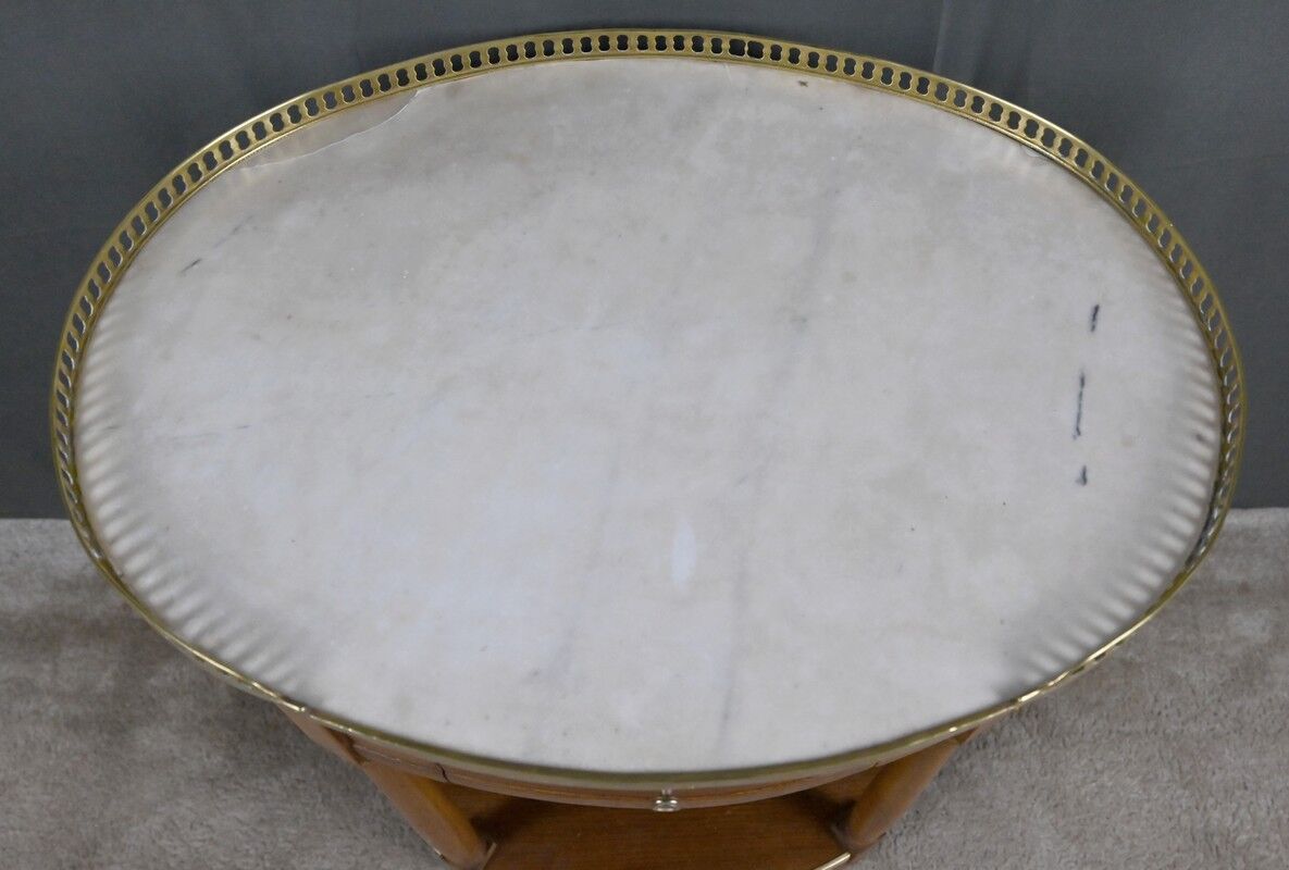 Mahogany coffee table, Louis XVI style – 2nd half of the 19th century