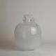 Murano glass vase "Pulegoso" in the shape of an amphora, with scroll handles, signed Seguso Vetri d'Arte.