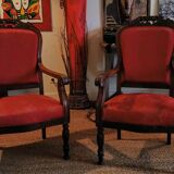 Paire de fauteuils louis 15