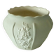 Glazed biscuit earthenware planter