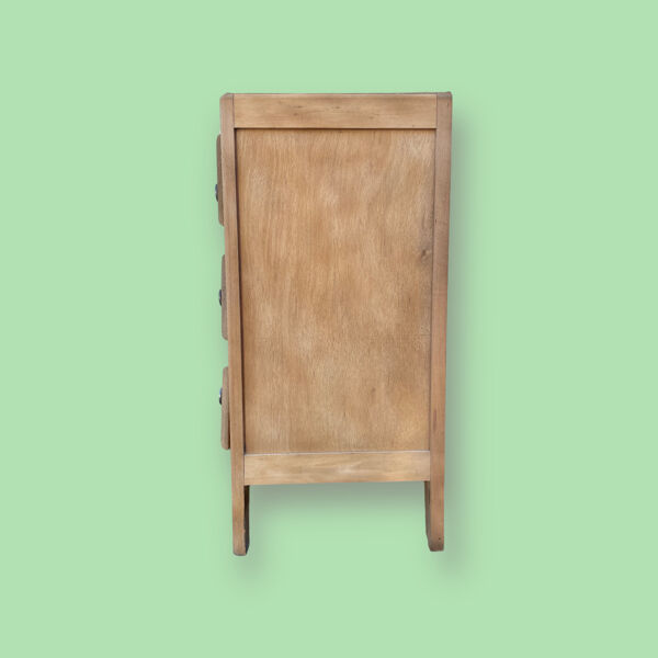 Commode vintage aérogommée, pieds compas