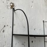 Black metal string shelf