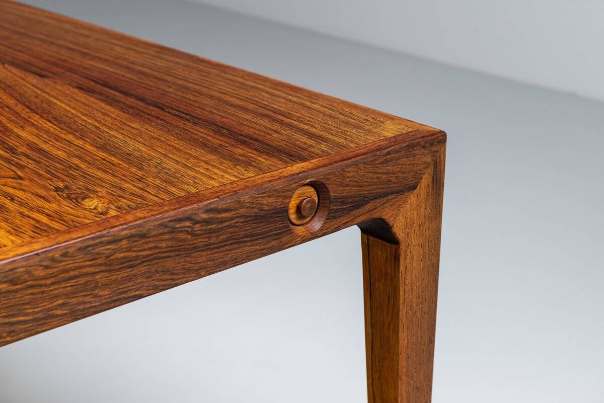 Kai Winding dining table in rosewood Poul Hundevad Denmark 1960