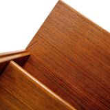 Vintage Swedish bookcase with storage compartment