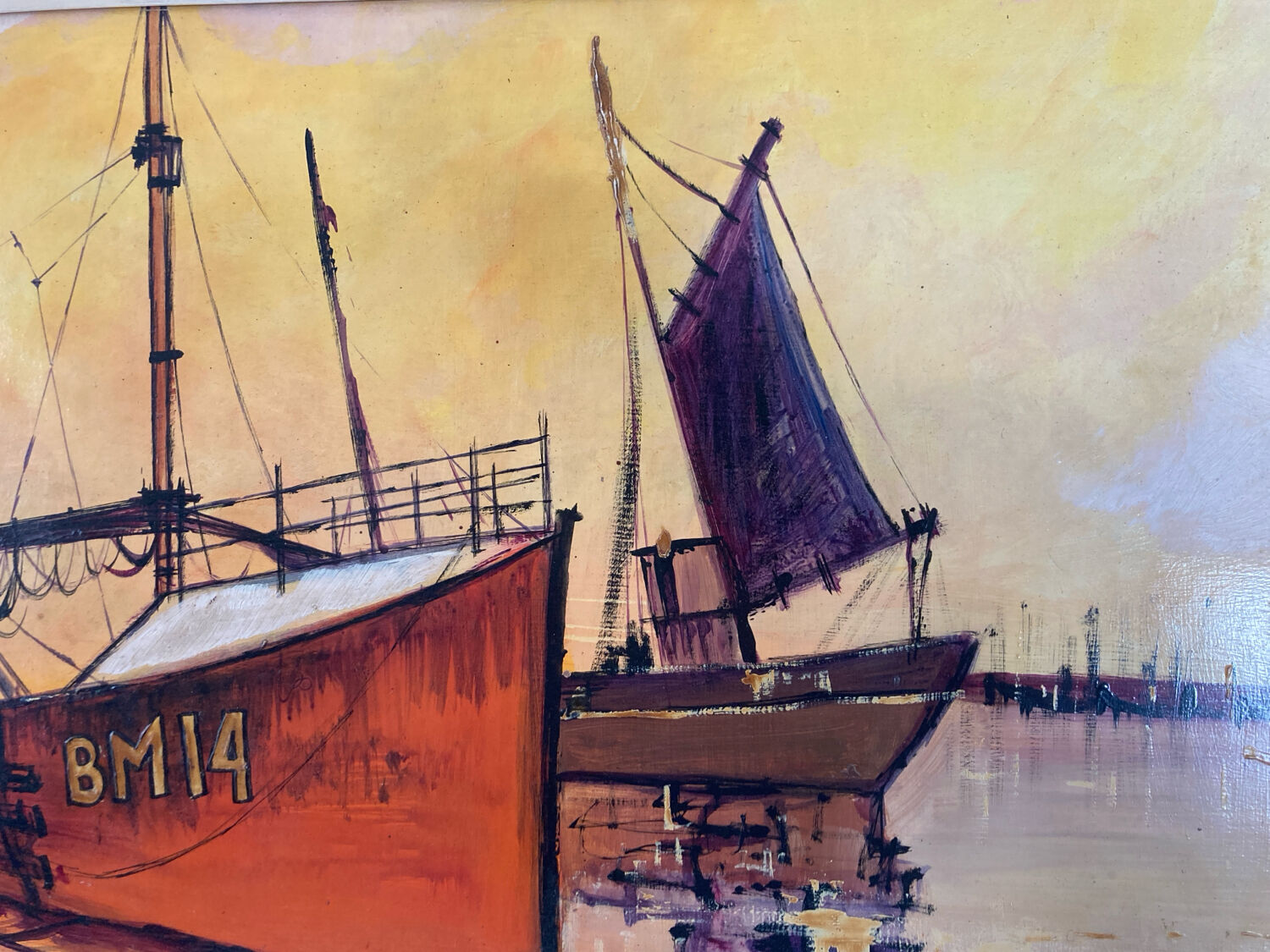 Painting boats from the 1960s
