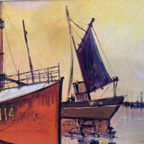 Painting boats from the 1960s