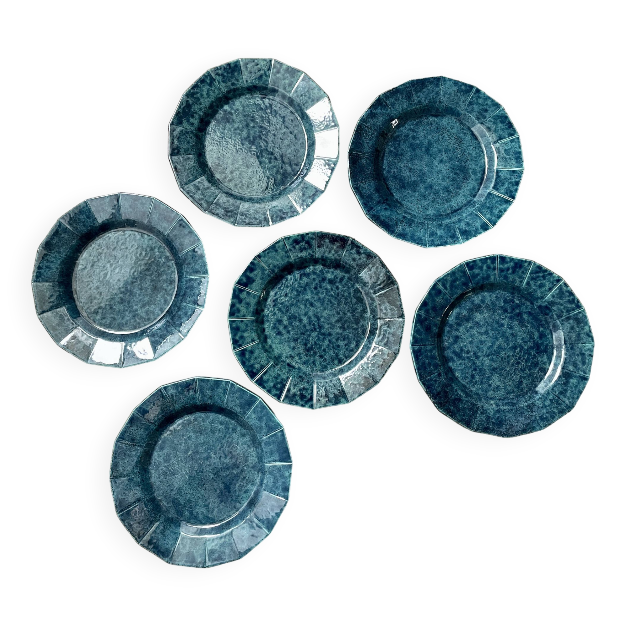6 Vintage Molin Dinner Plates