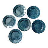 6 Vintage Molin Dinner Plates