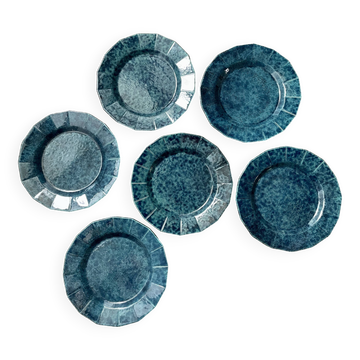 6 Vintage Molin Dinner Plates