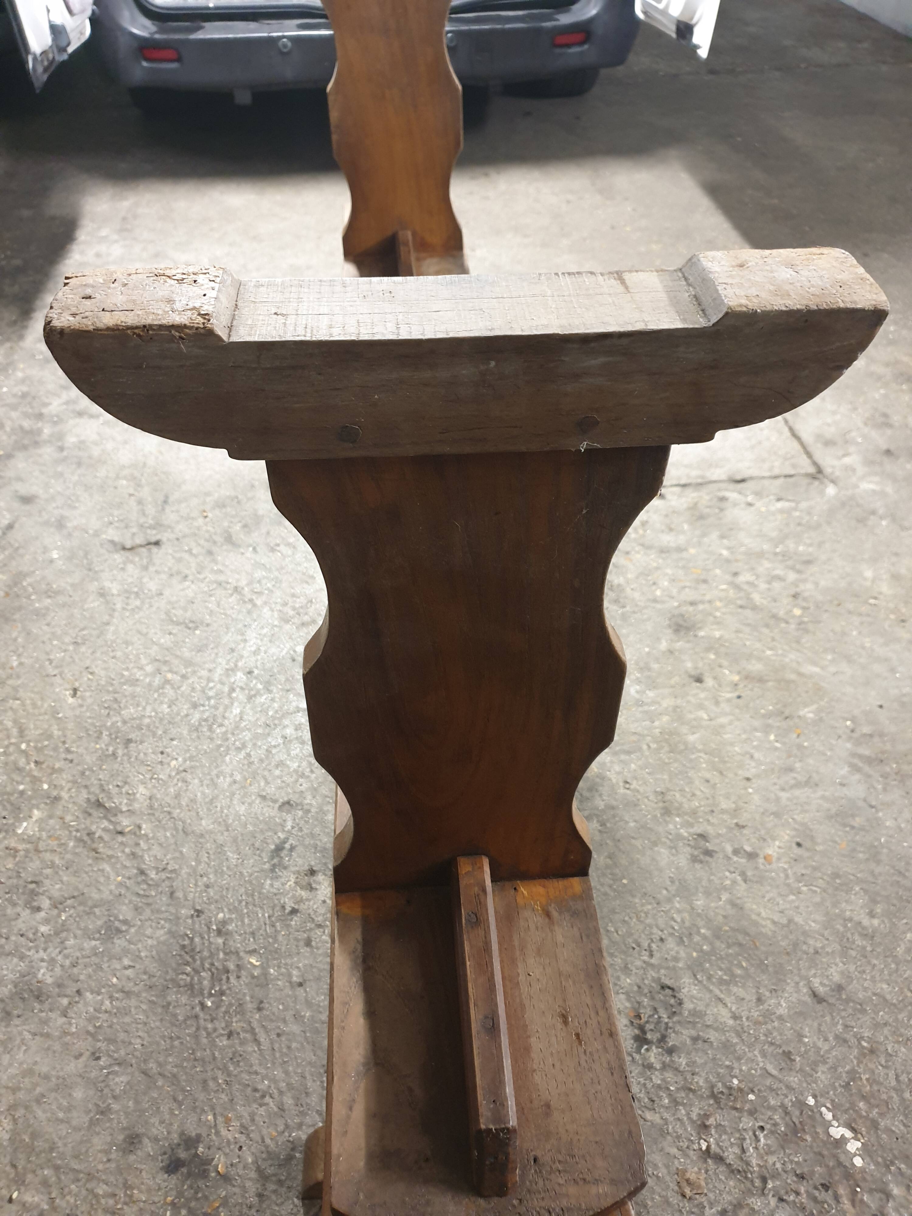 2 solid oak farm benches