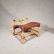 Lounge chair and footstool designed by Yuzuru Yamakawa rattan and bamboo