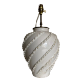 Emile Tessier lamp in glazed clay by Malicorne 1960