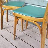 Pair of Baumann bistro chairs n°153