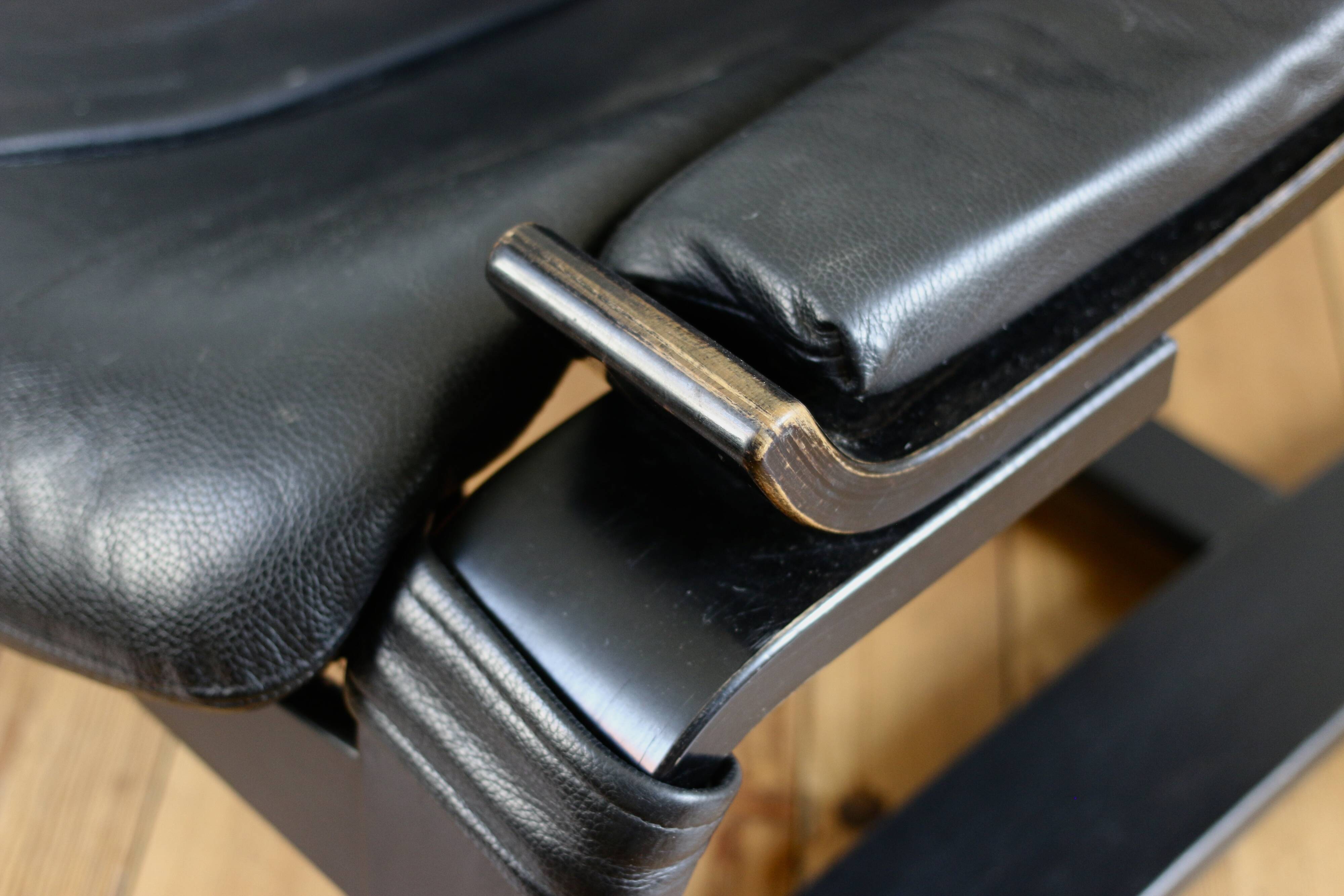 Fauteuil et ottoman Roche Bobois vintage lounge Kroken, Ake Frybiter