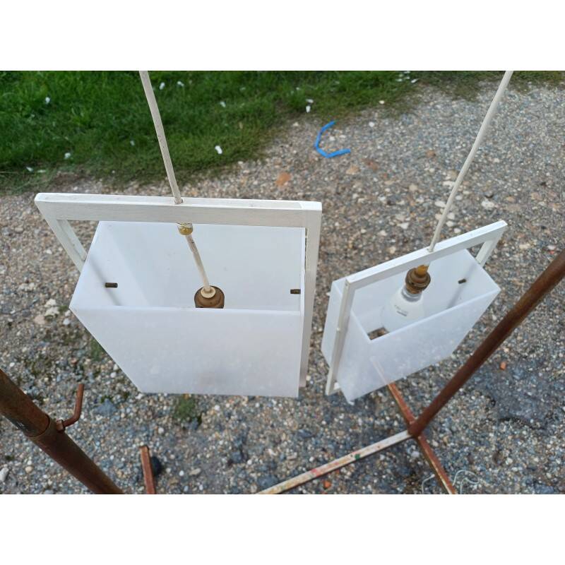 Pair of vintage pendant lights from the 70s