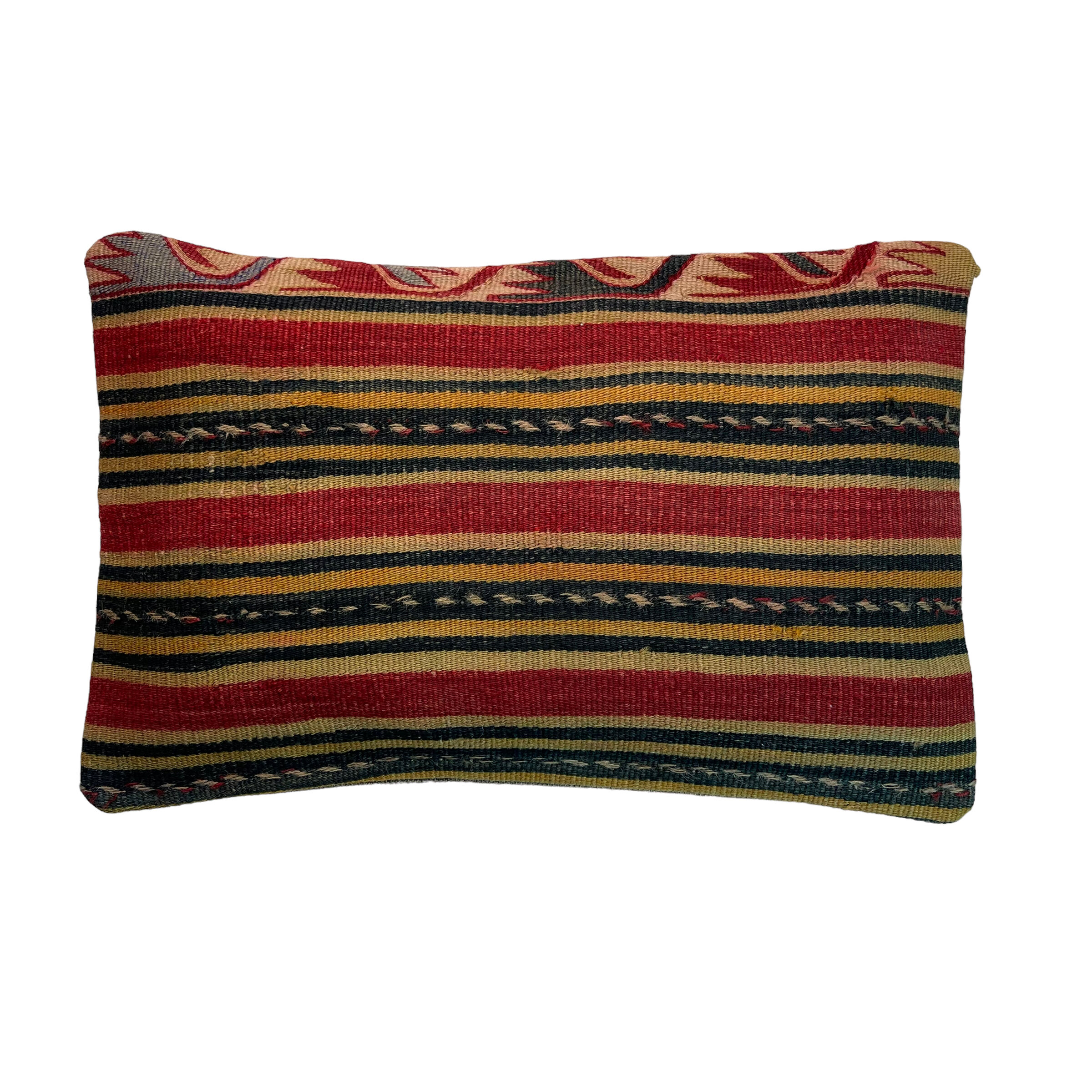 Vintage turkish kilim cushion cover, 30 x 50 cm