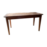 Wooden farmhouse table