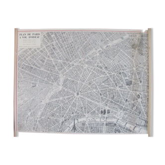 Map of Paris in the air Peltier Blondel La Rougery