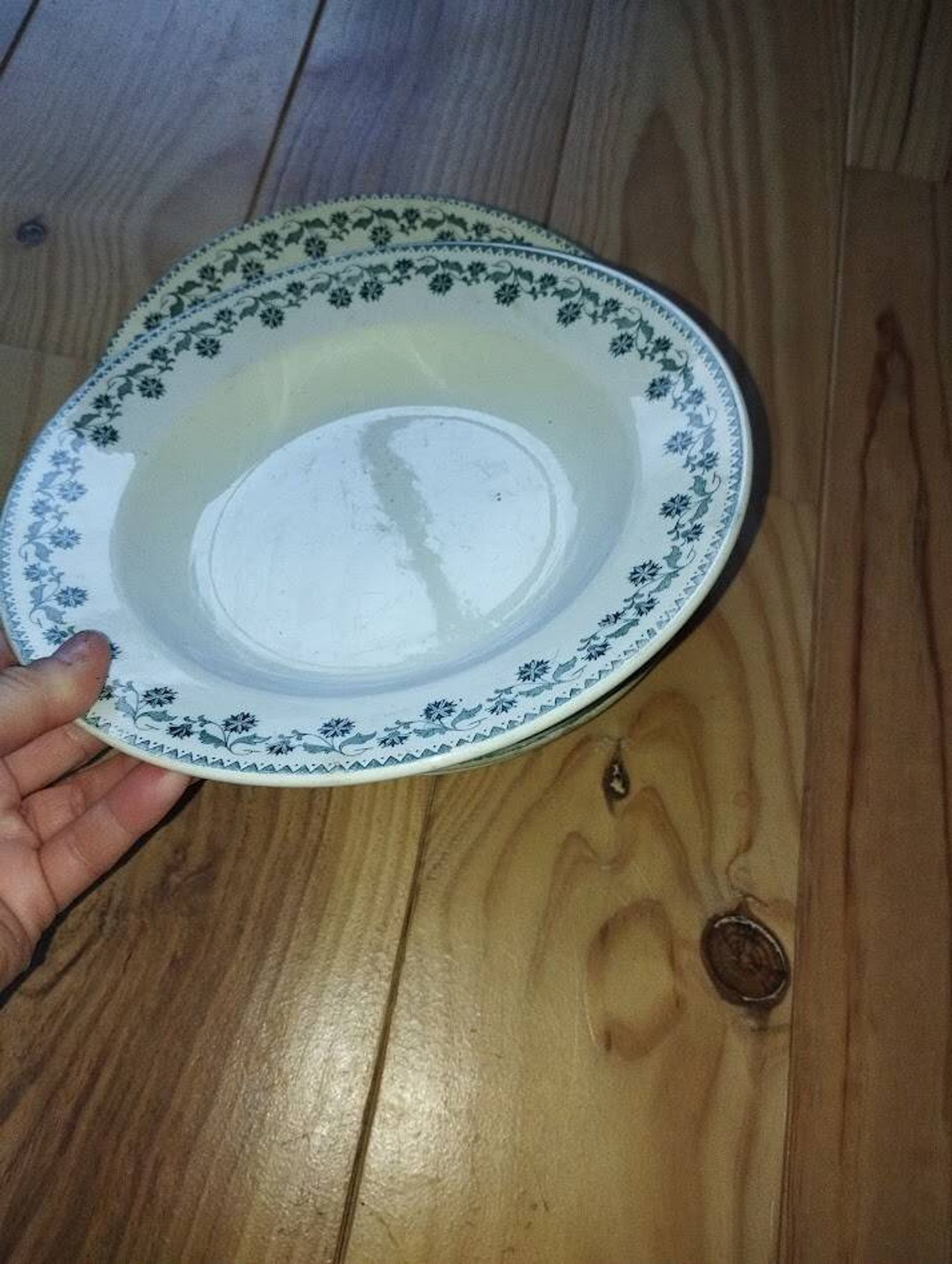 Assiettes Creuses “Georgette” Terre de Fer (6 pièces)