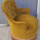 Velvet toad chair