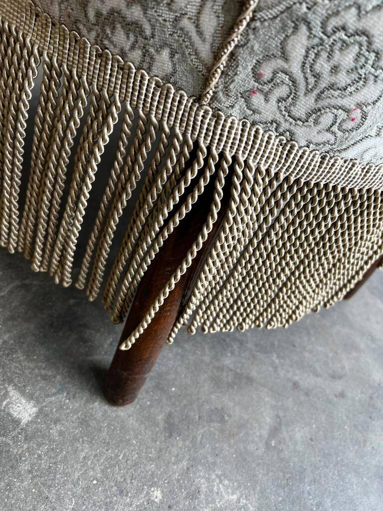 Fauteuil cocktail vintage / fauteuil / fauteuil une place avec franges