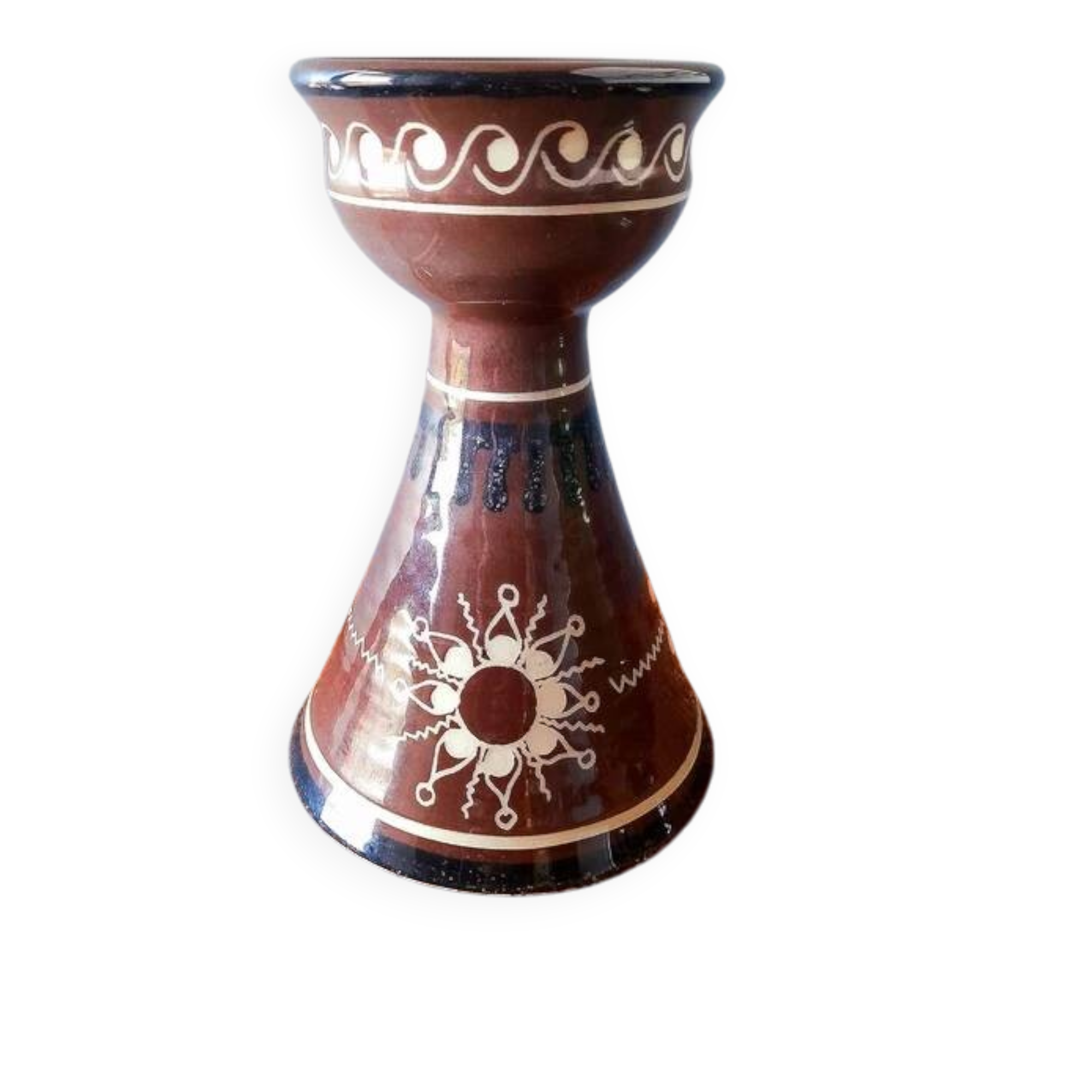 1960s ceramic candlestick