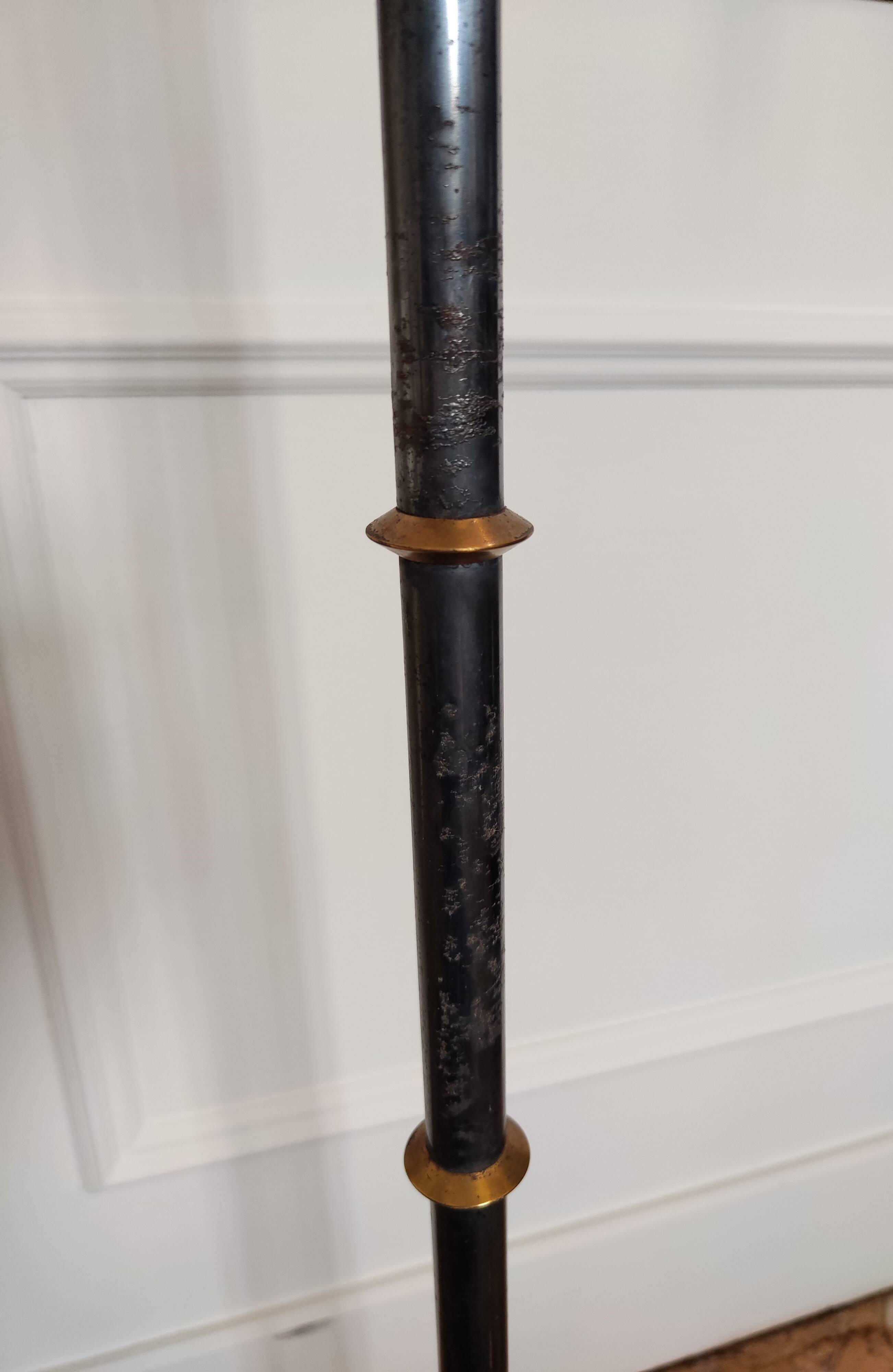 Adjustable floor lamp by Gilles Sermadiras, France, 1950s