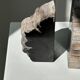 Black petrified wood bookend H17 L17 P6