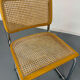 Set of 2 Italian cantilever chairs in cane Cesca 1970s,