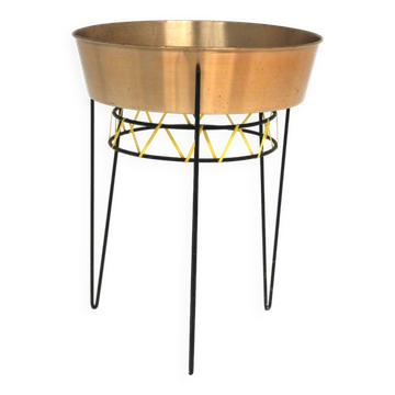 Jardinière scandinave en métal, Suède, 1960