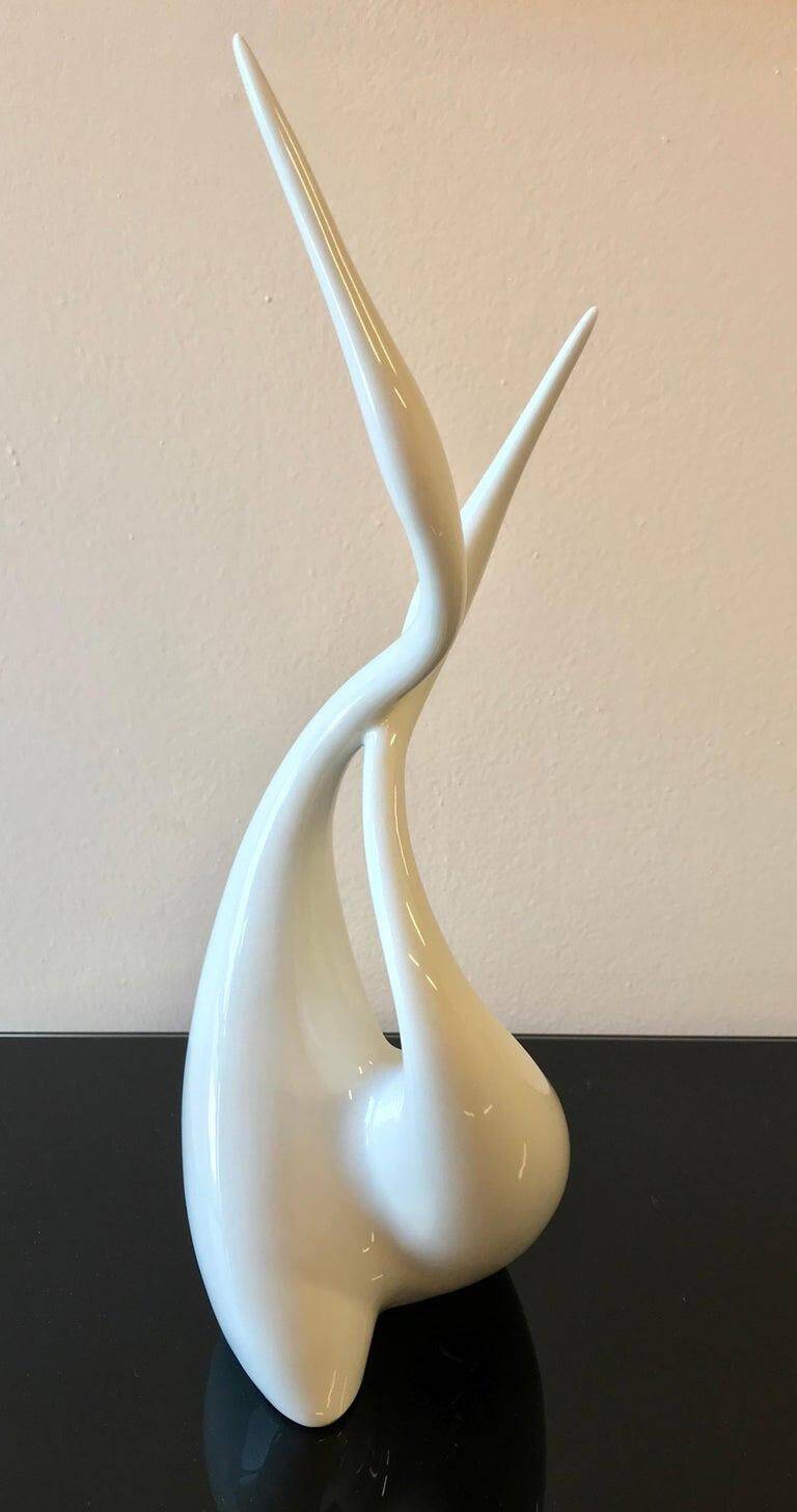 Royal Dux Herons Sculpture by Jaroslaw Jezek, Mid-Century 1958