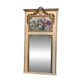 Trumeau bois miroir et tableau
